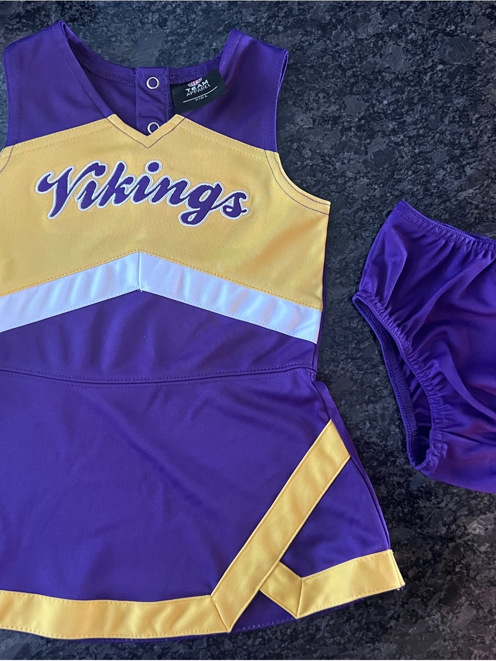 NFL Vikings Toddler Cheerleader Dress NWOT Size 24M Game Day Outfit